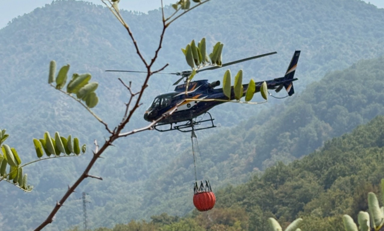 Incendio a Mornese, situazione sotto controllo