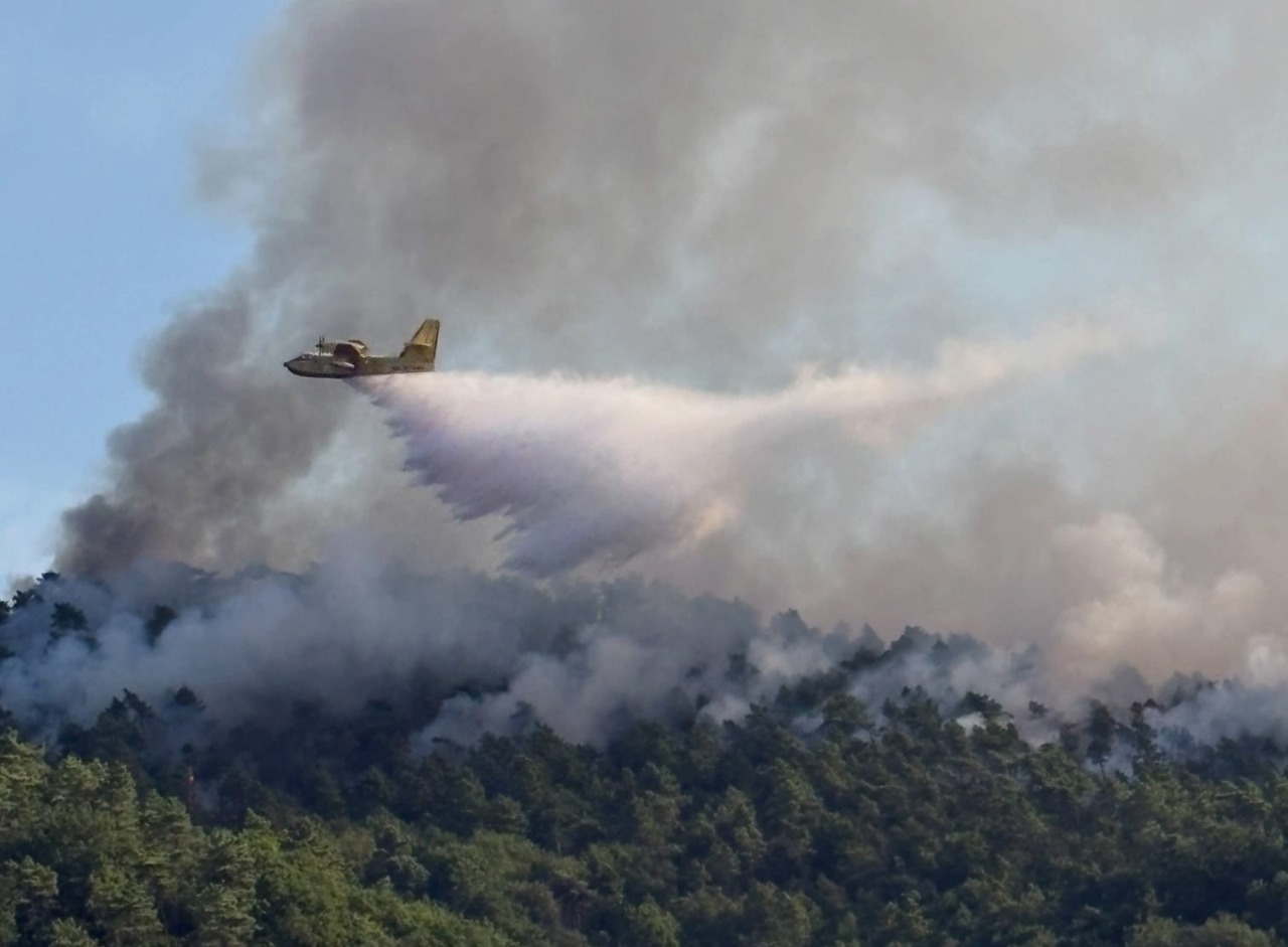 Incendio nei boschi di Mornese: in azione anche un Canadair. Evacuata cascina a Bosio
