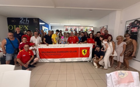 Motori, gemellaggio tra Ferrari Club Alessandria e Fan Club Giovinazzi