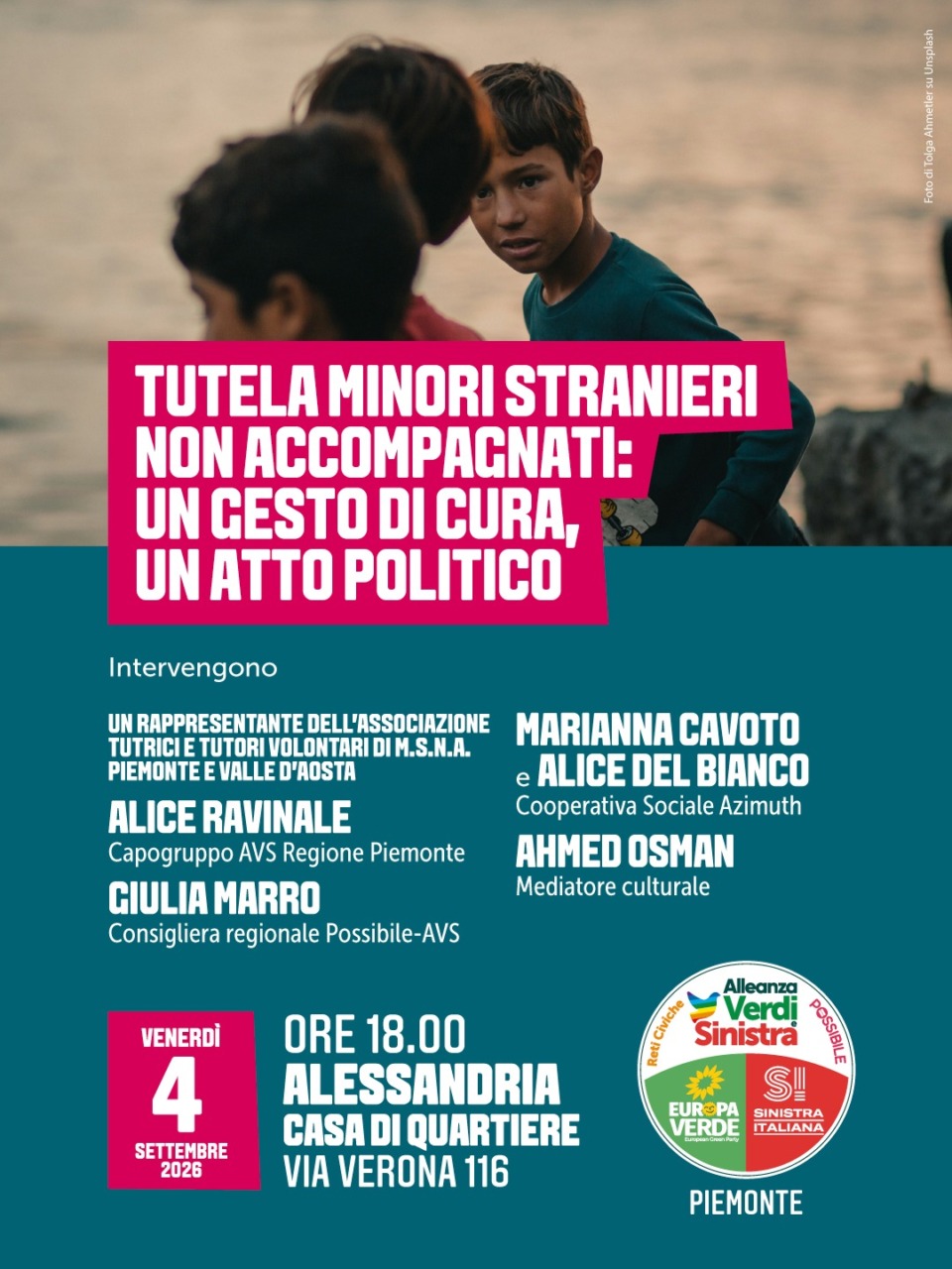Tutela dei minori stranieri non accompagnati: ad Alessandria un incontro sulla rete di accoglienza