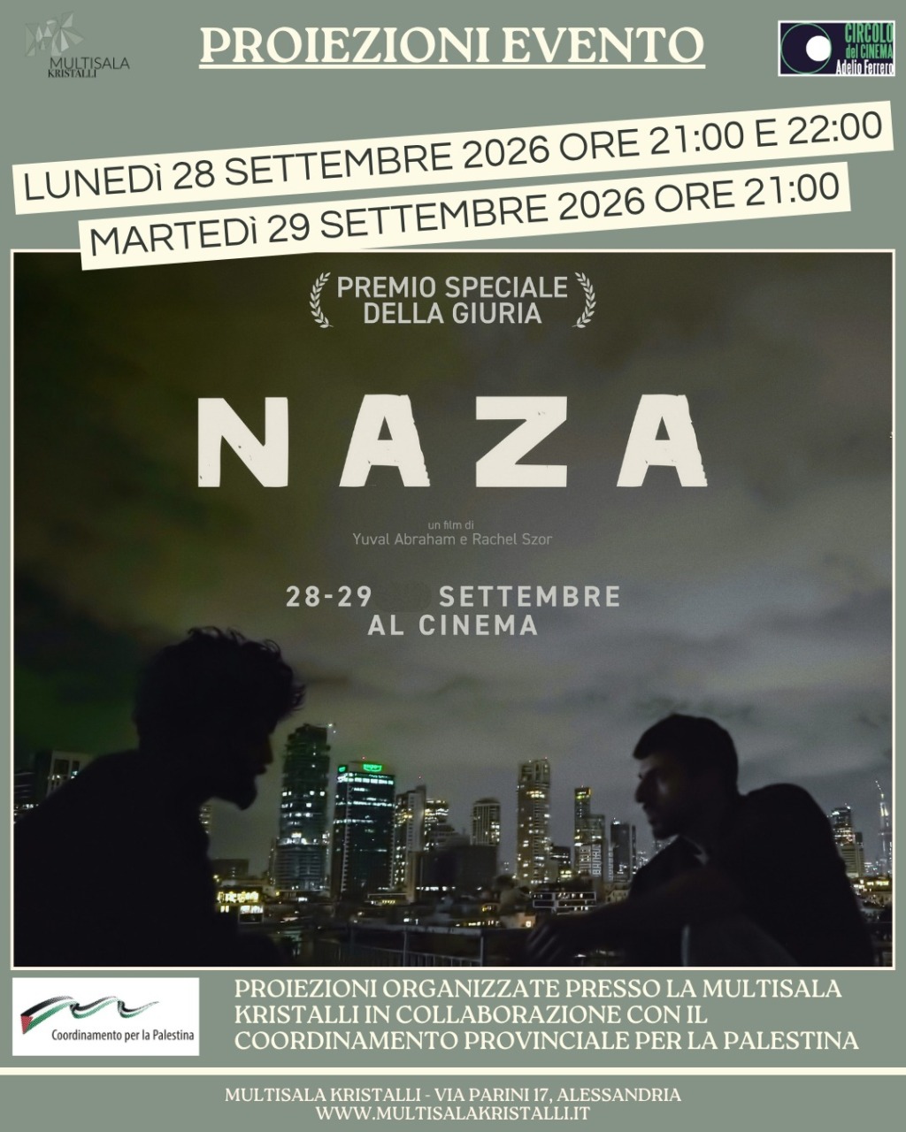 “NAZA” arriva ad Alessandria: al Cinema Kristalli l’anteprima nazionale del film premiato a Venezia