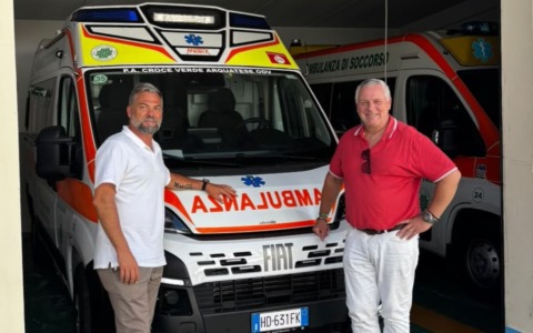 Una nuova ambulanza per la Croce Verde Arquatese, Amich: “Un servizio in più per la comunità”