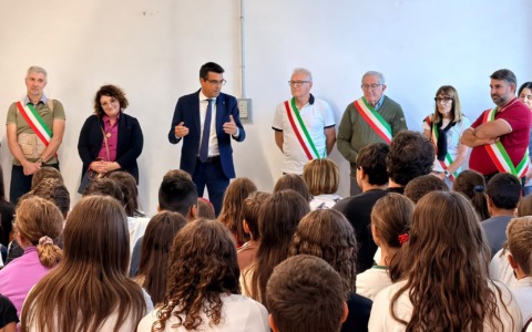 L’assessore regionale Enrico Bussalino a Mornese per l’inizio dell’anno scolastico