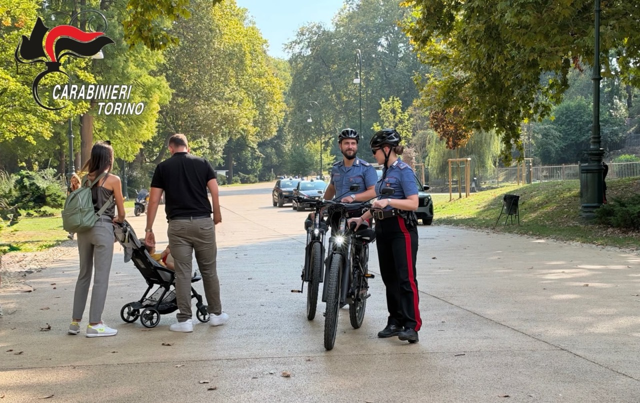 Anche a Torino le pattuglie dei Carabinieri in e-bike per un maggiore controllo del territorio