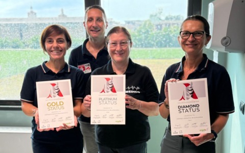 Ictus: la Centrale 118 di Alessandria ottiene il livello Diamond degli EMS Angels Awards