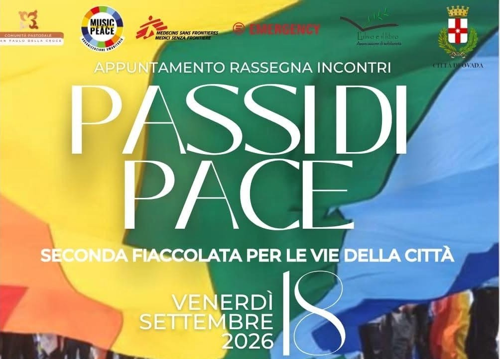 Passi di Pace torna a Ovada: questa sera la fiaccolata per costruire comunità