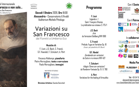 Da San Francesco a Umberto Eco: ad Alessandria un viaggio tra musica, parole e immagini