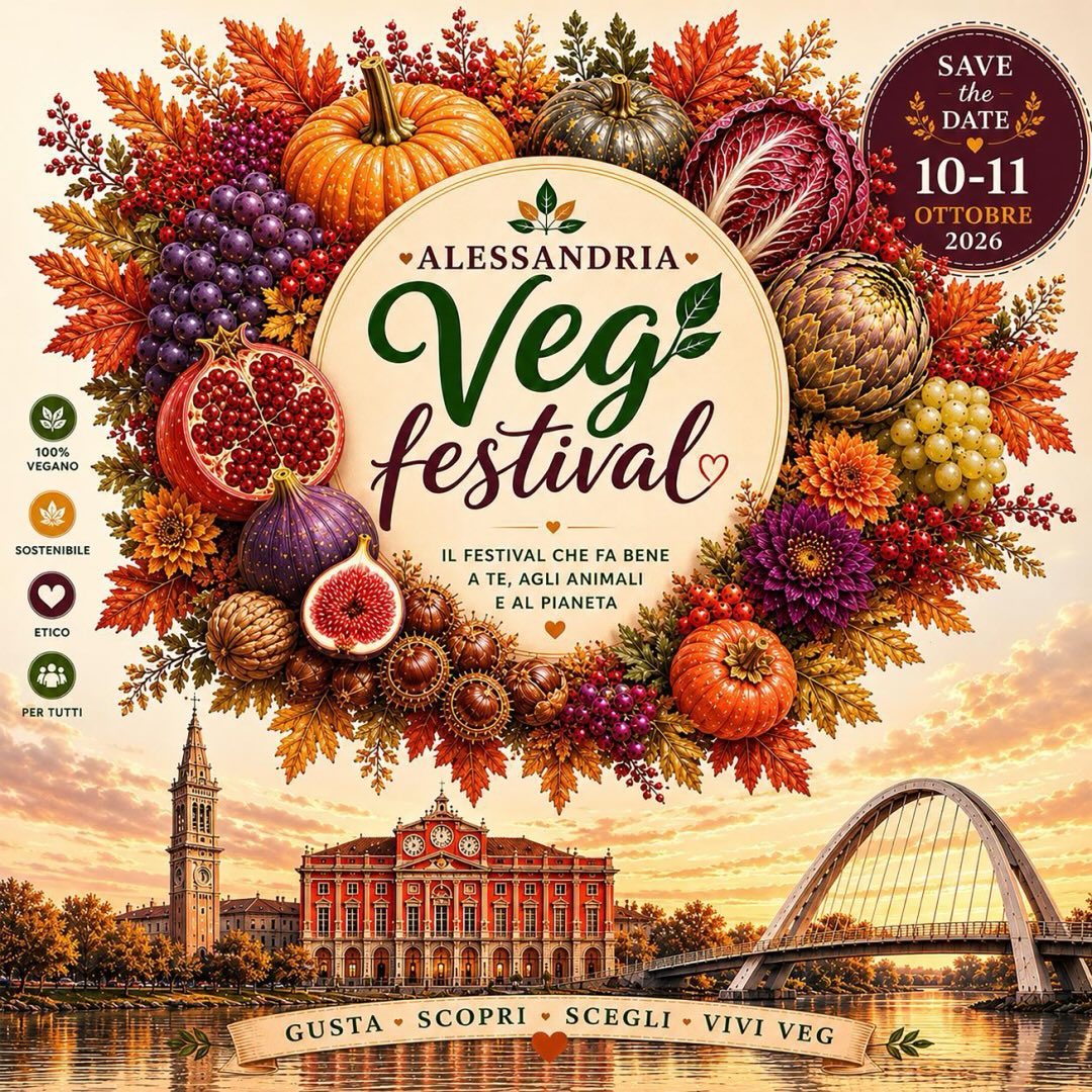Alessandria, arriva il Veg Festival: due giorni dedicati al mondo vegan