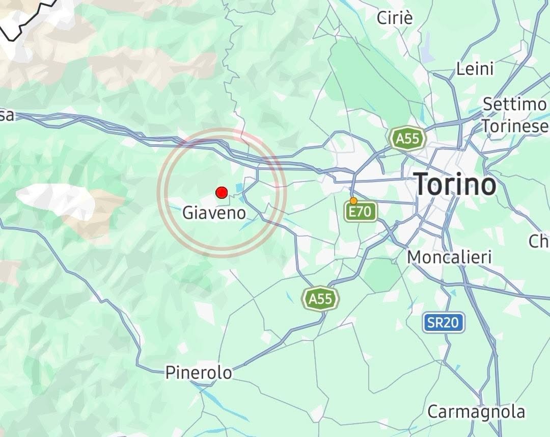 La terra trema tra Giaveno e Avigliana. La scossa avvertita anche in Val di Susa