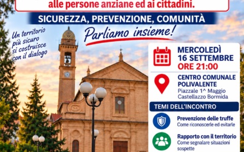 Castellazzo Bormida, un incontro per prevenire le truffe e rafforzare la sicurezza