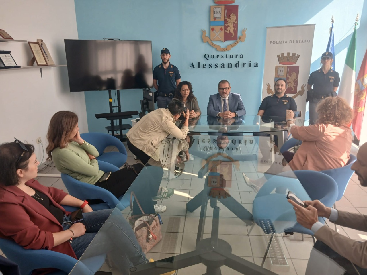 Insediamento nuovo questore di Alessandria Giuseppe Mariani