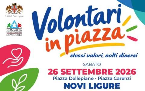 Novi Ligure, sabato 24 associazioni in piazza per la giornata del volontariato