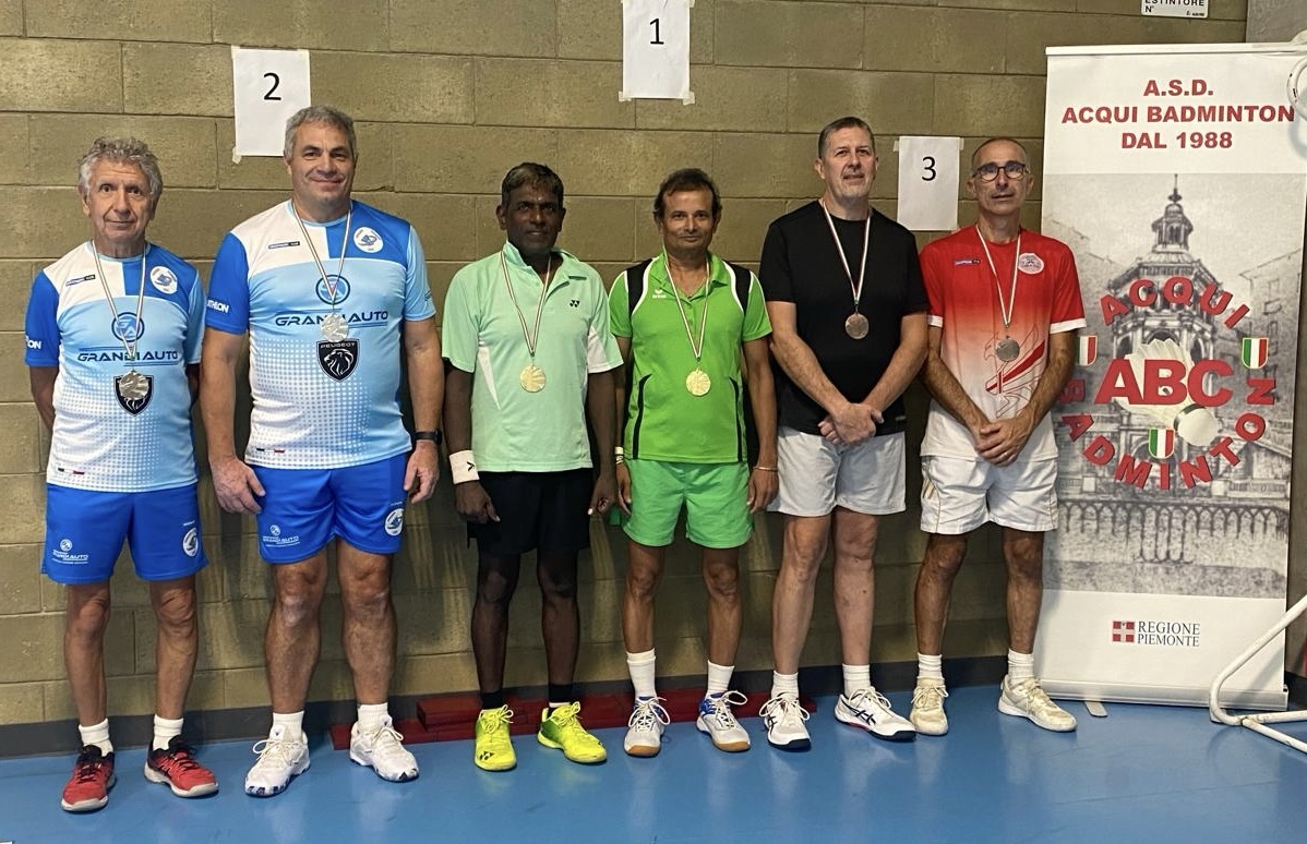 Boccardo Badminton, Scarabello e Stan secondi nel doppio Master 55 a Cortemilia