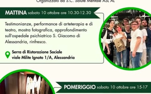 Salute mentale, ad Alessandria una giornata dedicata all’ascolto e all’inclusione