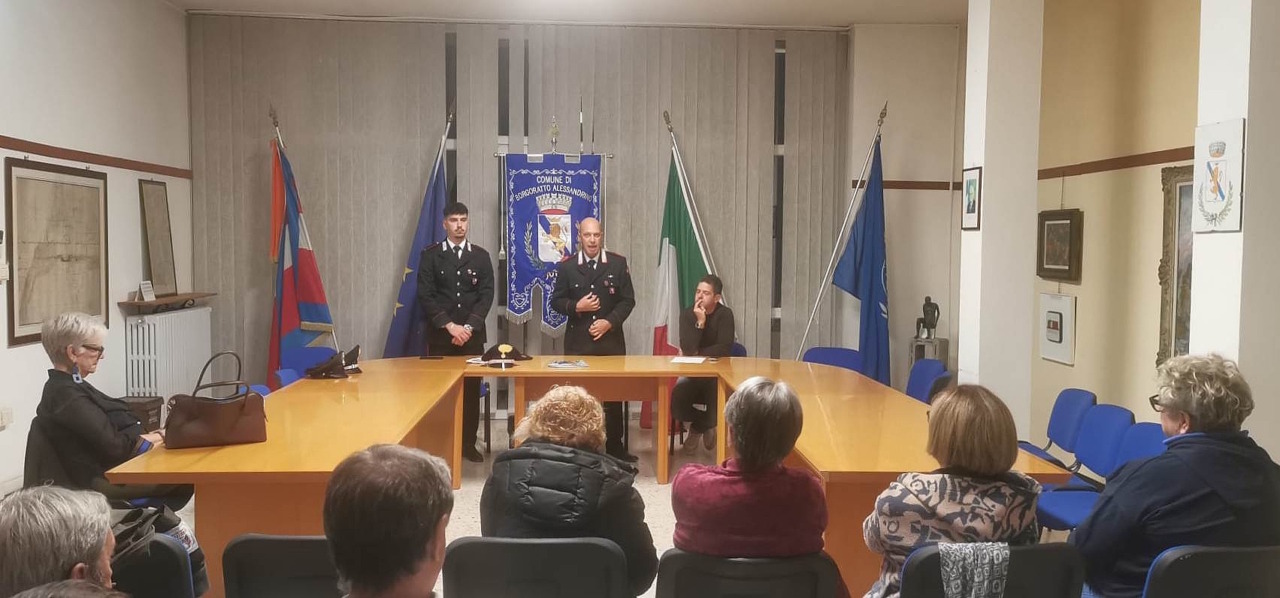 Borgoratto Alessandrino, incontro con i Carabinieri per prevenire le truffe