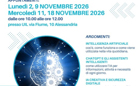 Alessandria, torna il corso di informatica «Digitale facile e approfondimenti»